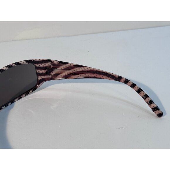 Solbrille Striper 2 Polarized Sunglasses Black White Swirl Frame Dark Tinted Le - Picture 7 of 10
